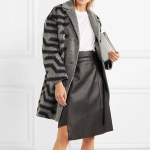 Kenzo Tiger Stripe Wool Coat